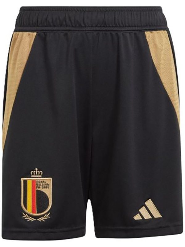 Belgium pantaloncini maglia da casa da uomo prima uniforme da calcio abbigliamento sportivo pantaloni maglia da calcio Euro 2024 coppa